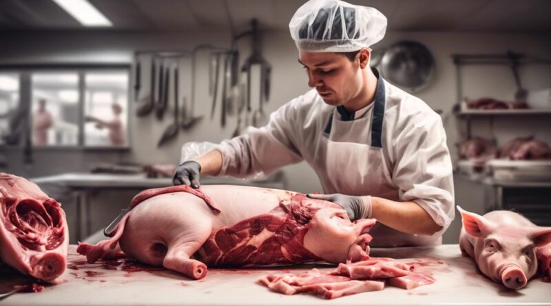 pig slaughter and processing