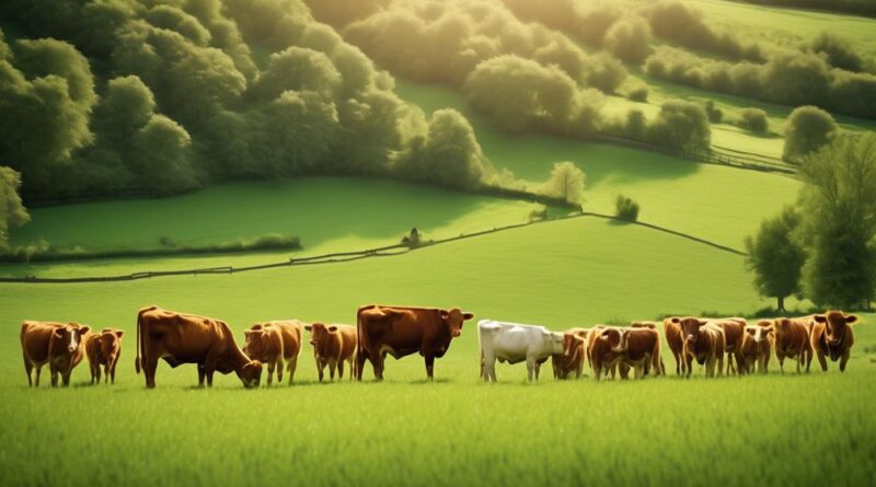 sustainable farming with grass fed cattle