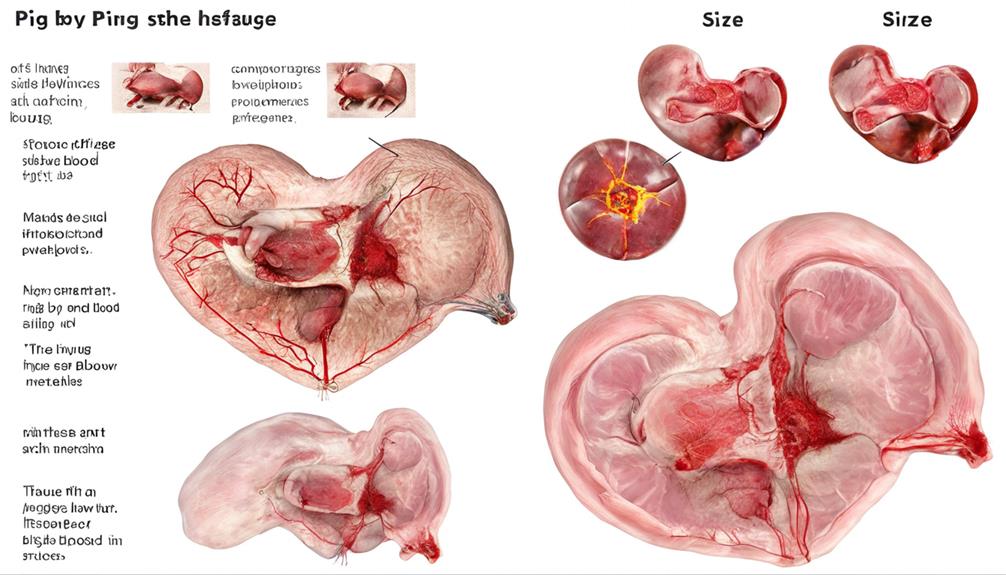 variations in pig heart development