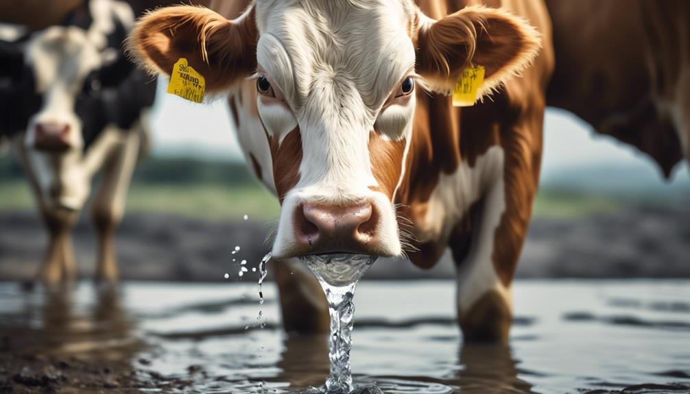 water usage and cattle health