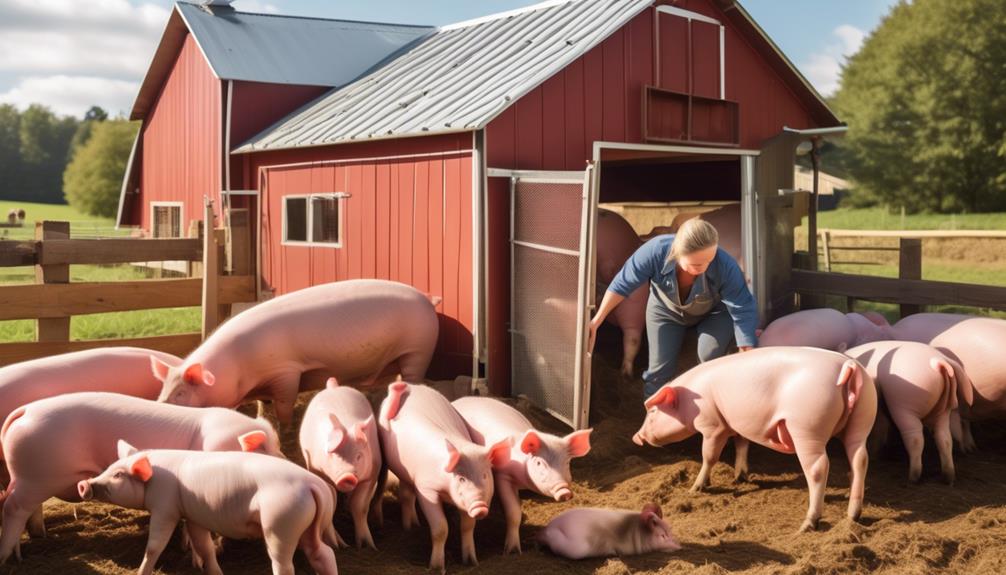 care for farrowing pigs