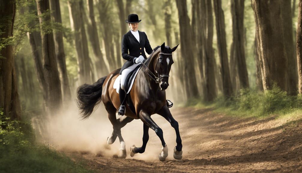 elegant horseback riding discipline