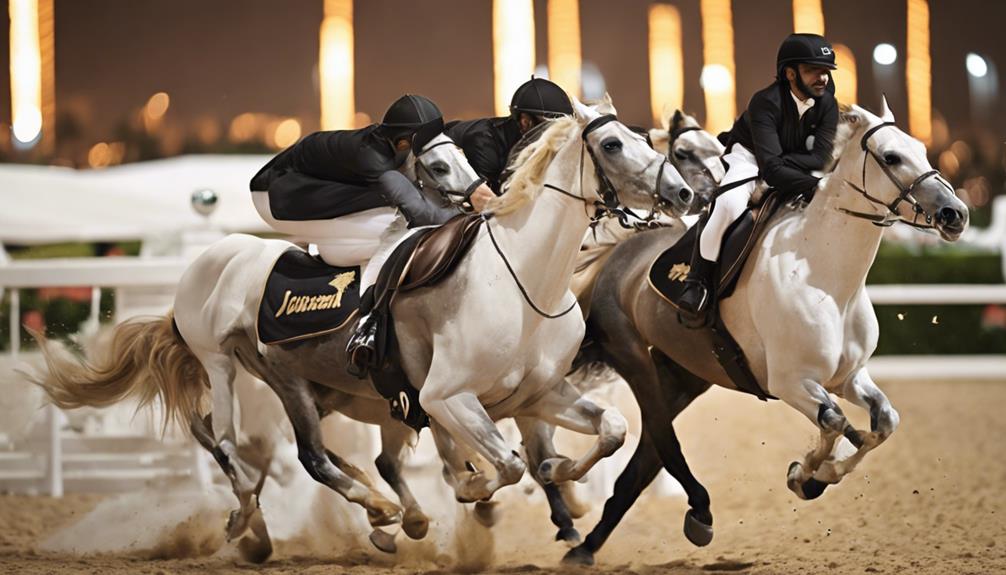 elegant horses in dubai