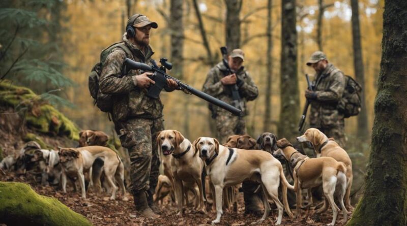 hunting pigs with canines