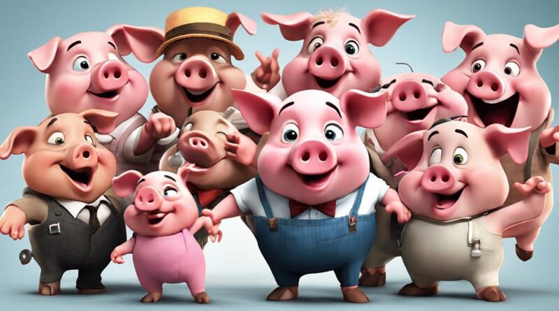 pig characters in cartoons