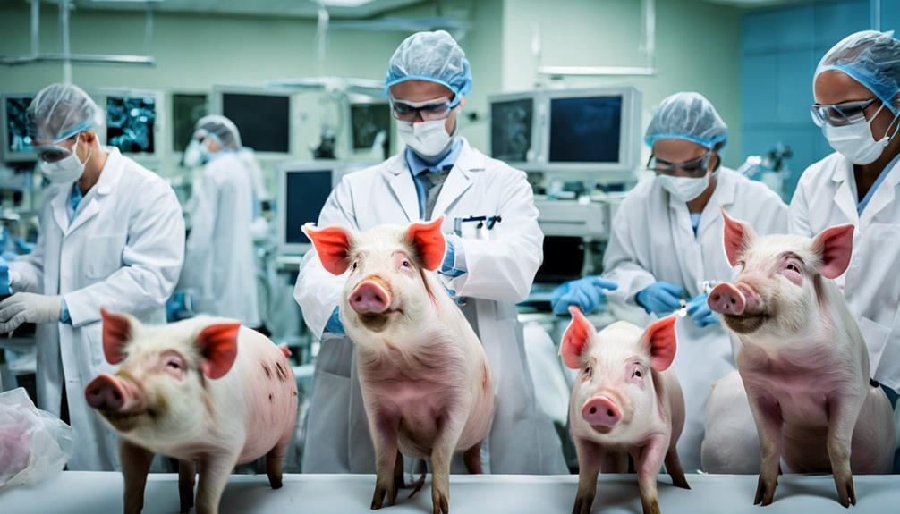 swine in medical studies