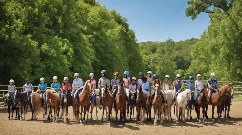 weekend group horseback lessons