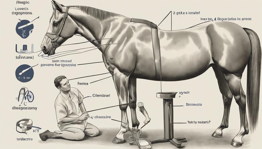 assessing injuries in horses