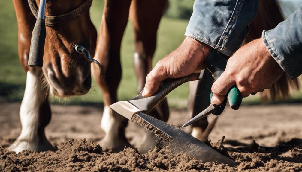 caring for horse hooves