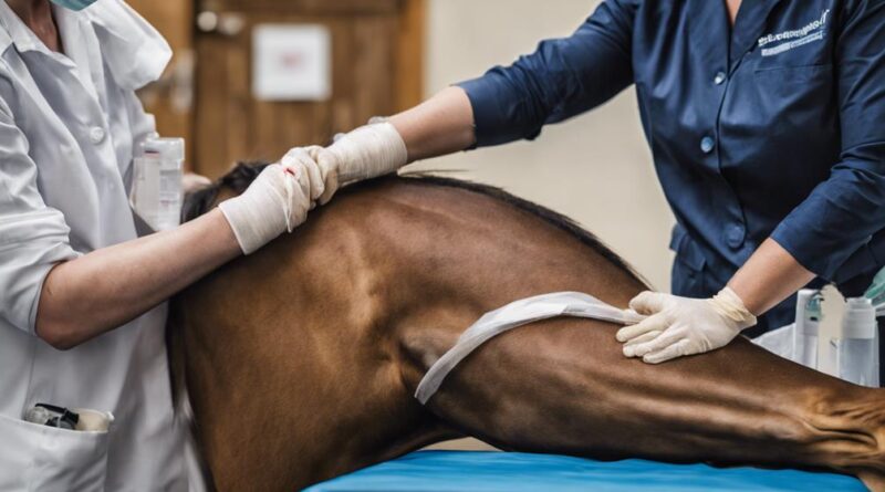 treating injuries in horses