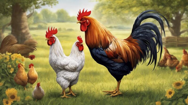 chickens mating and fertilization