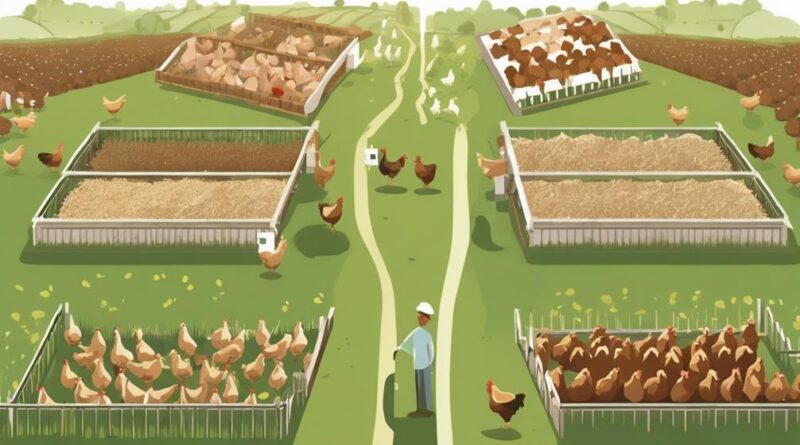 comparing organic chicken farming