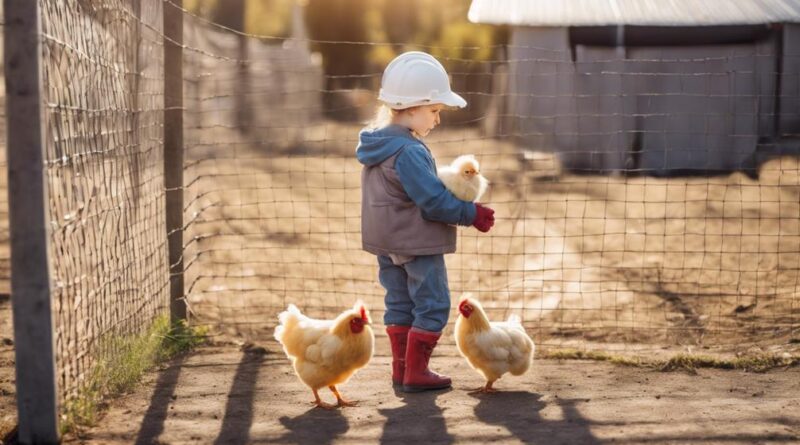 keeping kids safe with chickens