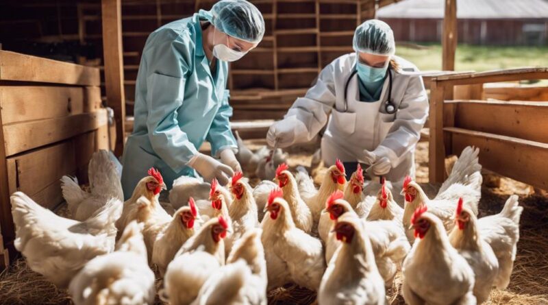 vaccinate chickens against diseases